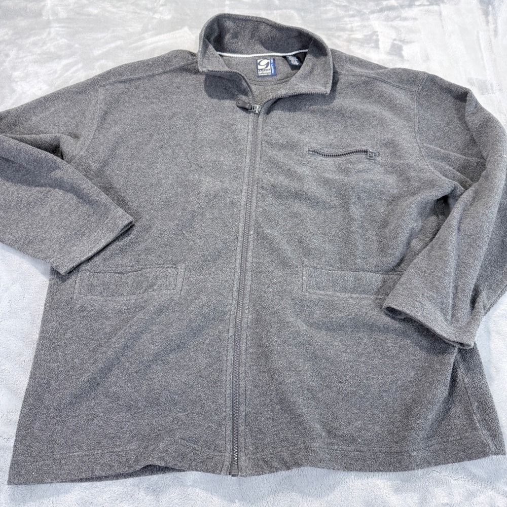 Gap Pro Fleece Full Zip Jacket Mens XL Charcoal‎ Gray Vintage